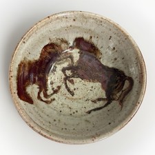 Rare hand Painted Pottery Bowl