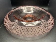 Pink Depression Glass Console