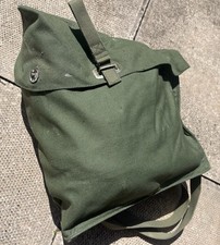 Genuine New Old Stock Swedish Army M51 Canvas Webbing gas mask bag 1968