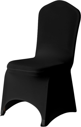 Black lycra chaircover - lycra,