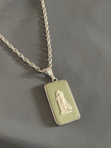 Vintage silver wedgwood - vintage, sage