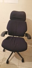 Humanscale Freedom Black Fabric Headrest Office Chair, Updated Backing-Excellent