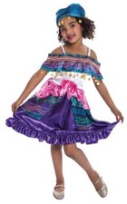 Gypsy Girl Costume Child L 10-12 Dress Up Halloween Fortune Teller Halloween