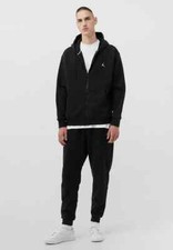 Nike Mens Jordan Fleece Tracksuit Hoody Joggers Sweatpants Hoodie Bottoms Black