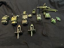 Vintage Army Military Toy Vehicles field Guns and accessories