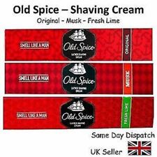 OLD SPICE LATHER SHAVING CREAM - Original, Musk or Fresh Lime - 30g