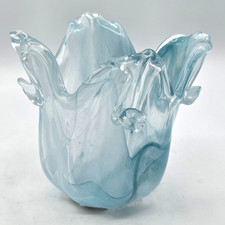 Vintage  Murano Style Ruffled