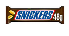 48 x Snickers Chocolate Bars Milk Chocolate Caramel & Peanuts 41g (BB: 24/05/26)