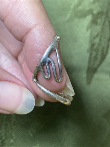 Vtg scarf ring handmade - scarf,