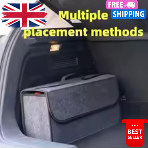 Grey car boot organiser felt - grey,