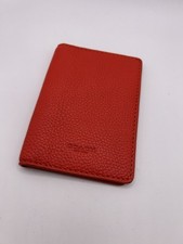 Coach Red Leather Credit Card