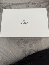 Original Omega Wooden Watch Box, with Instruction Booklet & Card Holder