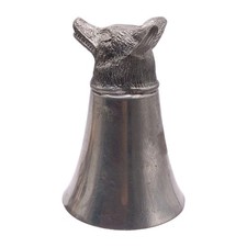 Old Vintage English Pewter Fox