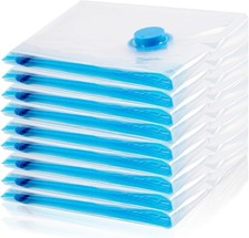 12 Pack Travel Vacuum Storage Bags Vacuum Seal  Space Saver Bags for Clothing