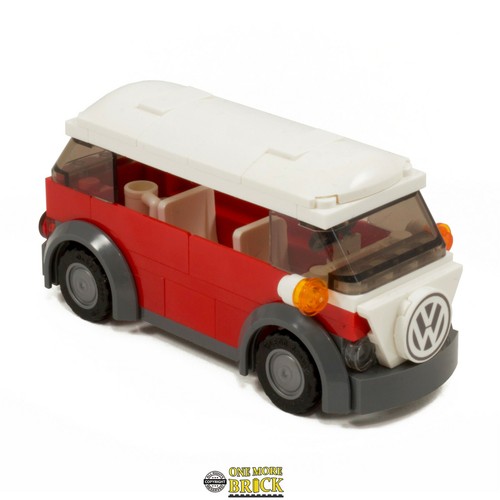 Red camper van vw classic - camper,