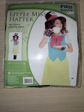 Girls Little Miss Hatter Costume 6-8 Years