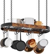 31.7-Inch Hanging Pot Rack