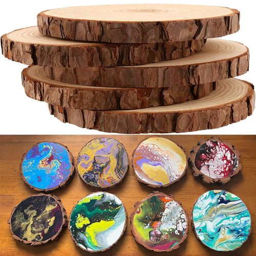 10pcs wood slices nohole - 10pcs,