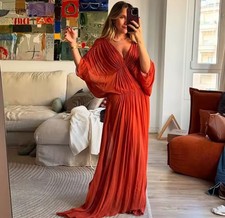 ZARA NEW BRICK ORANGE VISCOSE