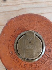 Vintage Tape Measure Leather Case 66 Ft Made In West Germany