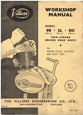 VILLIERS 197cc Mk9E 173cc Mk2L 148cc Mk31C ENGINE & G.BOX FACTORY REPAIR MANUAL