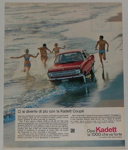 Advert advertising 1967 opel - advert,