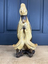 hand-carved wooden duck