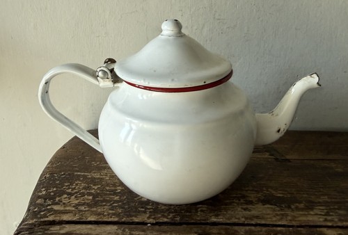 Vintage enamel tea - enamel, with