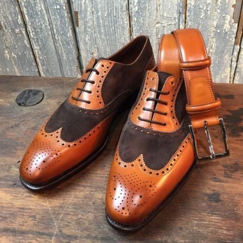 Handmade men two tone formal - handmade,