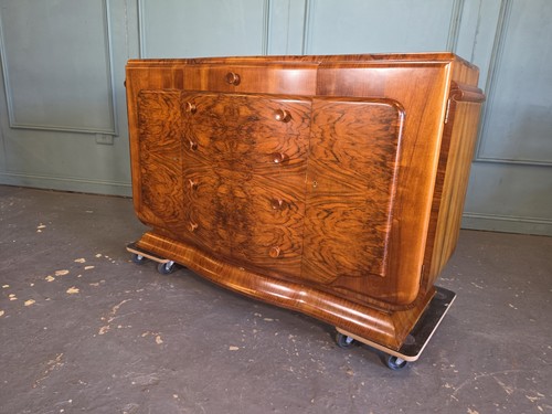 Antique art deco - art, walnut
