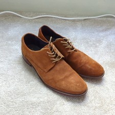 MENS TED BAKER LONDON SHOE SIZE 10 BROWN SUEDE  