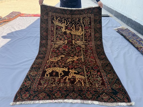 Antique afghan animal - antique,