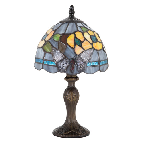 Purple stained glass butterfly - glass,