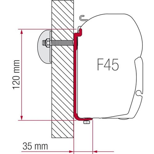 Fiamma 120 adaptor kit - fiamma, s
