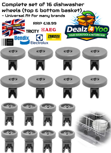 Dishwasher basket wheels - 16,