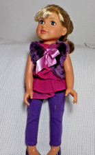 Joyful little fashion girl