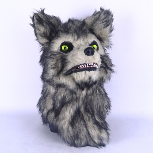 Moving mouth dog wolf mascot - mouth,