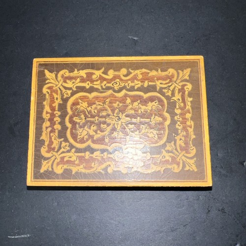 Vintage small inlaid - inlaid, wooden