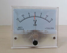Panel VoltMeter Analogue 12v Bi Directional 15v range