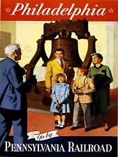 TRAVEL TOURISM LIBERTY BELL AMERICAN ICON PHILADELPHIA USA ART PRINT CC2235