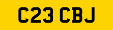 QUALITY OLD NEAT PRIVATE DVLA REG NUMBER PLATE ALL FEES PAID C23 CBJ / CB CJ