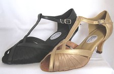 Ladies black gold ballroom - black,
