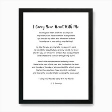 I Carry Your Heart With Me