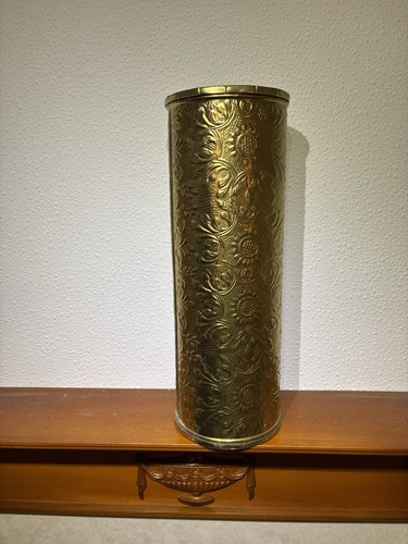 Vintage embossed brass - embossed,