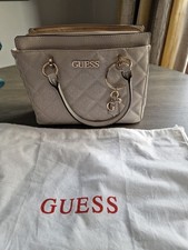 GUESS Women's Handbag Grey In Colour . Quilted Pattern