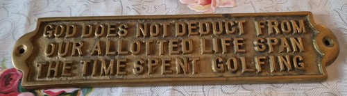 Vintage heavy brass golf - vintage,