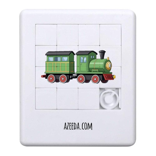 Toy train sliding puzzle - 'toy,