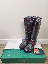 Joules field welly art floral - joules,