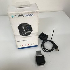 Boxed Fitbit Blaze Smart Fitness Watch - Blue/Silver - GT1