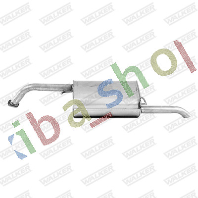 Exhaust system rear silencer - system,